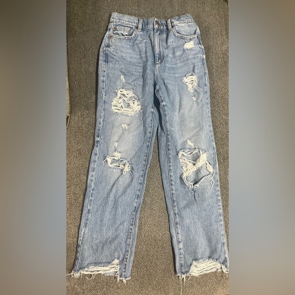 Garage Coupe Vintage Straight Distressed Jeans Size 01 - Picture 3 of 7